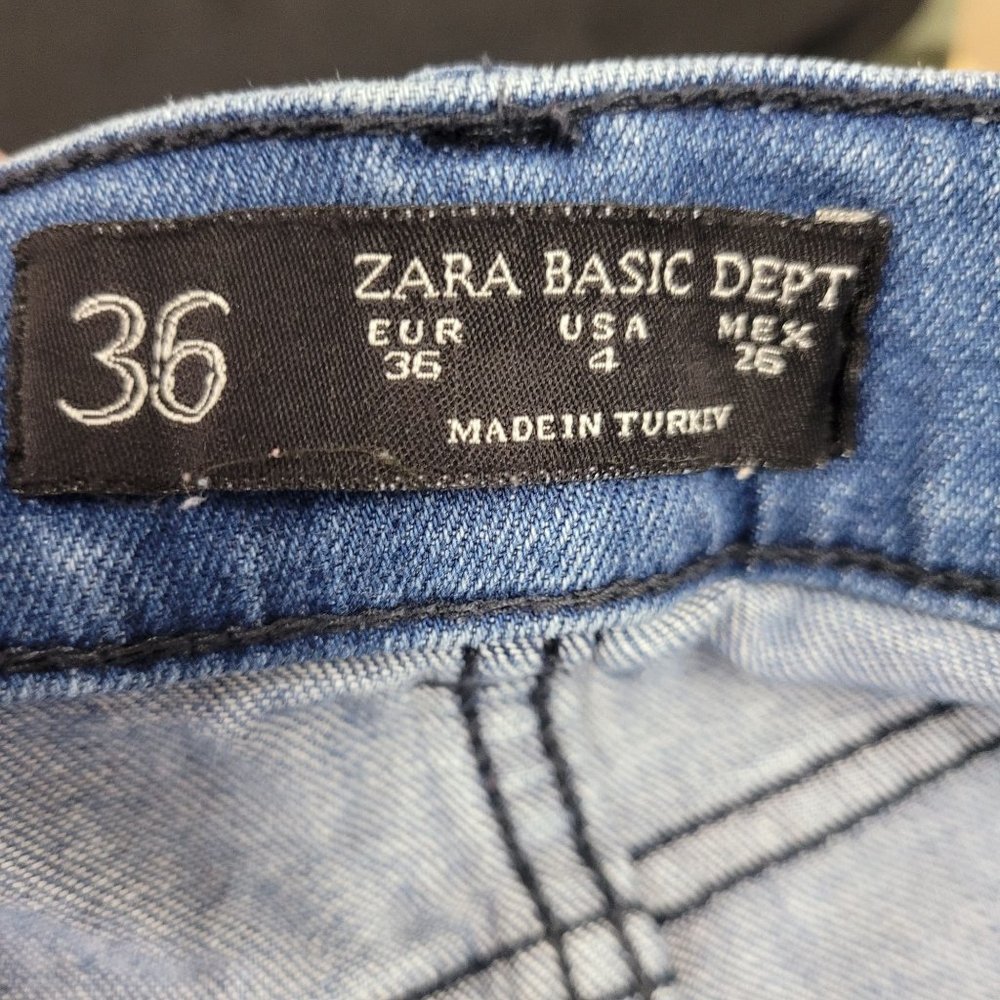 Zara Basic Dept Jeans Shorts - image 3